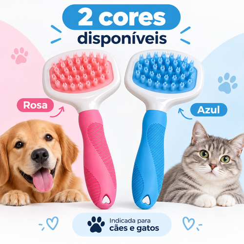 Escova Rasqueadeira para Pets — 18 cm