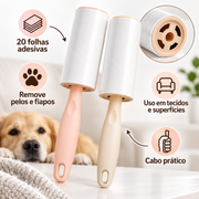 Rolo Adesivo Tira Pelos para Pets — 20 Folhas