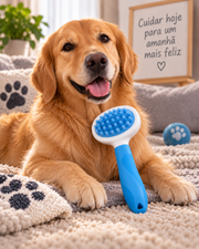 Escova Rasqueadeira para Pets — 18 cm
