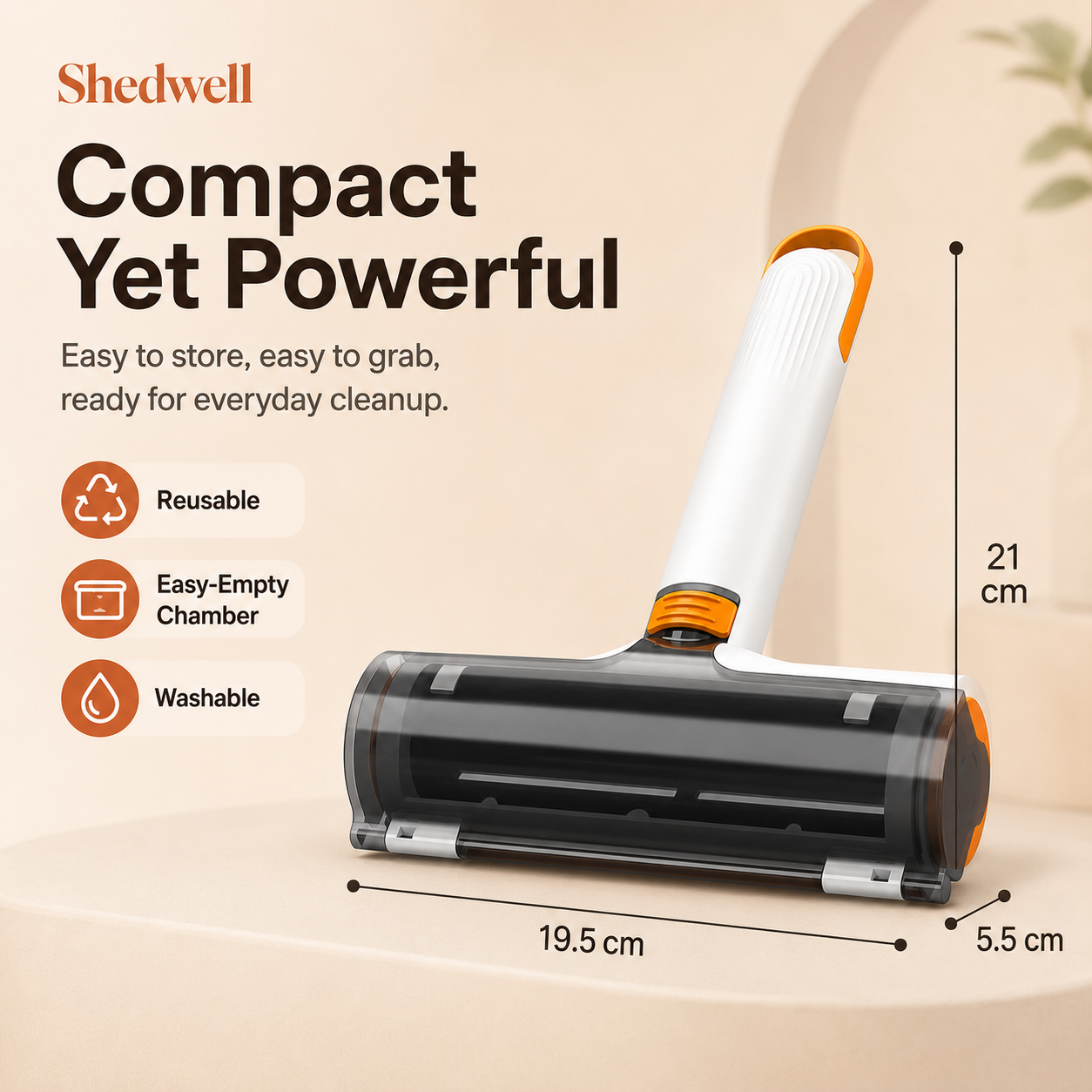 Shedwell Reusable Pet Hair Roller