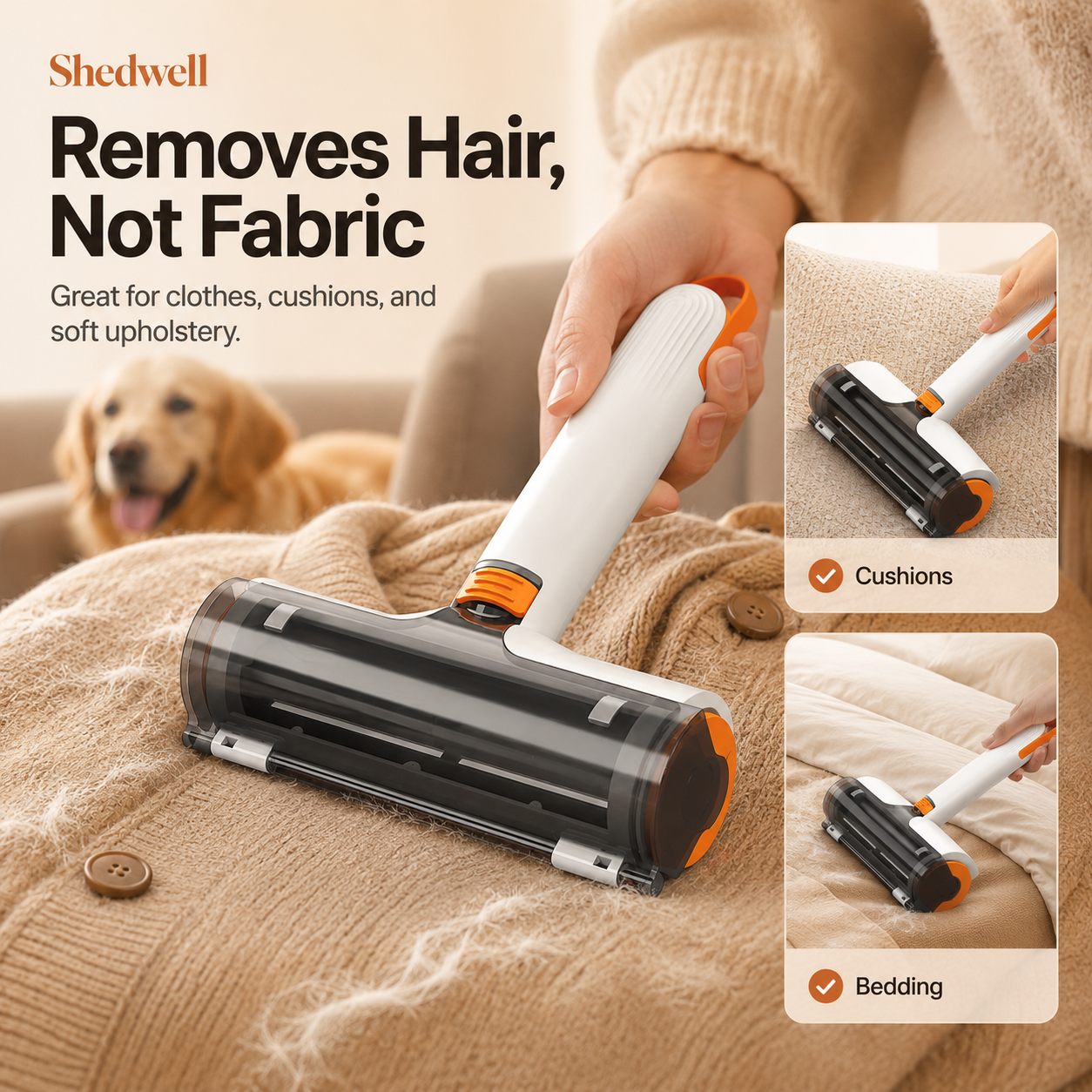 Shedwell Reusable Pet Hair Roller